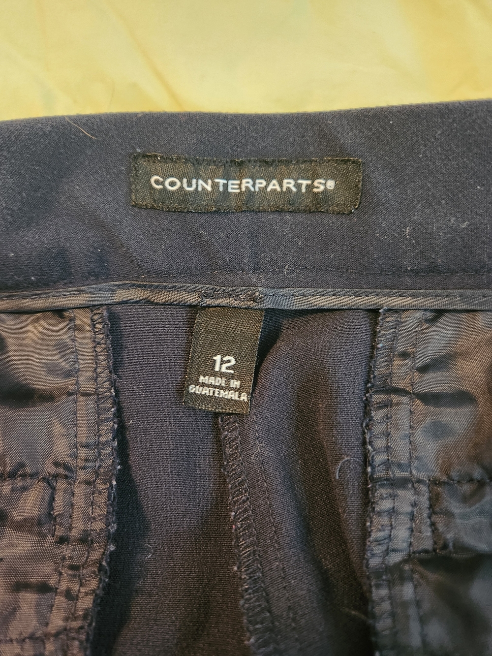 Men's Navy Wide-Leg Knit Pants - Picture 2 of 6